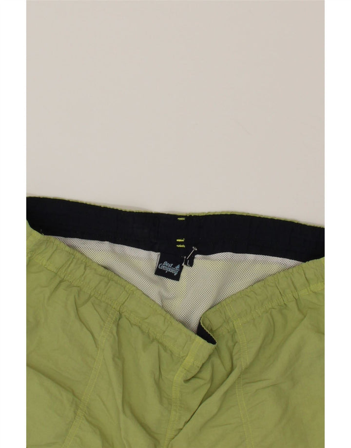 BEST COMPANY Mens Swimming Shorts Large Green Polyester Vintage Best Company and Second-Hand Best Company from Messina Hembry 