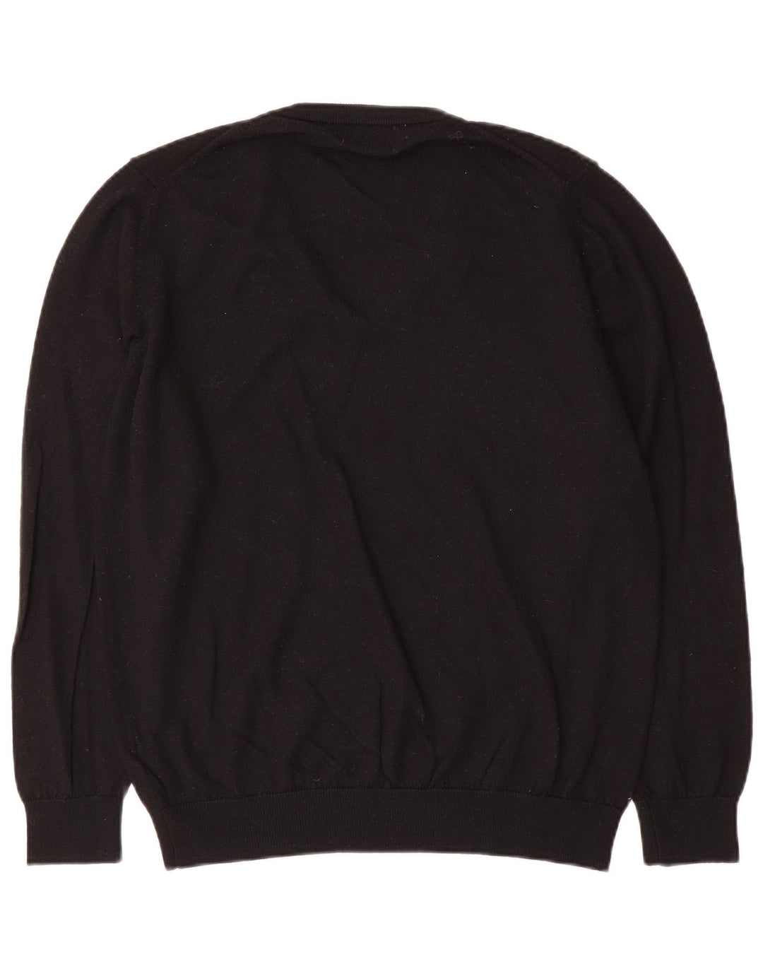 Marks & Spencer Herre V-hals sweater Stor sort uld