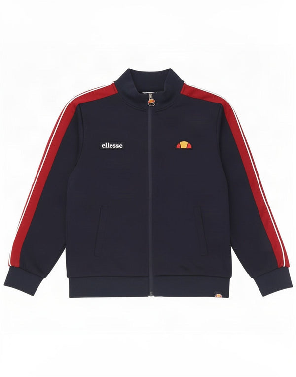 Ellesse Boys Træningsdragt Topjakke 9-10 År Navy Blue Colourblock