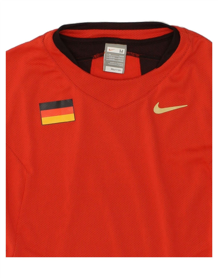 NIKE Boys Nike Dri Fit T-Shirt Top 10-11 Years Medium Red Polyester Vintage Nike and Second-Hand Nike from Messina Hembry 