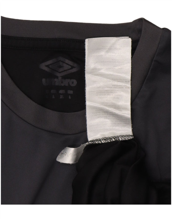 UMBRO Herre T-Shirt Top Stor Sort Colourblock Polyester