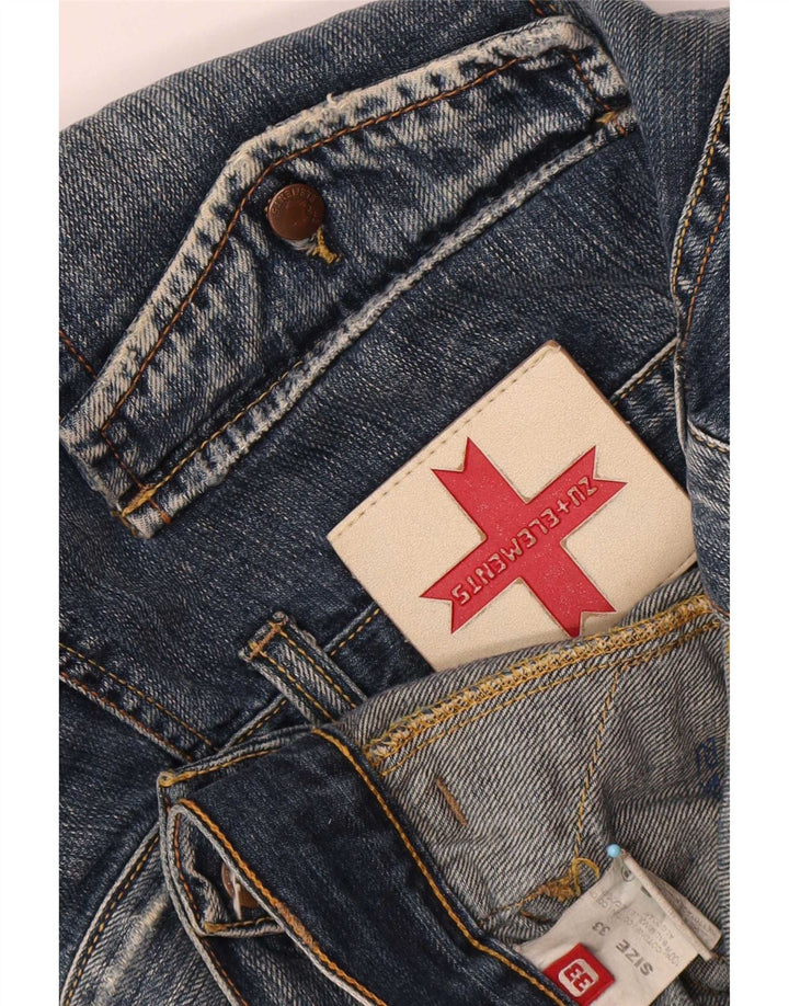 Zu Elements Herre Cargo Loose Jeans W33 L31 Marineblå Colourblock Bomuld