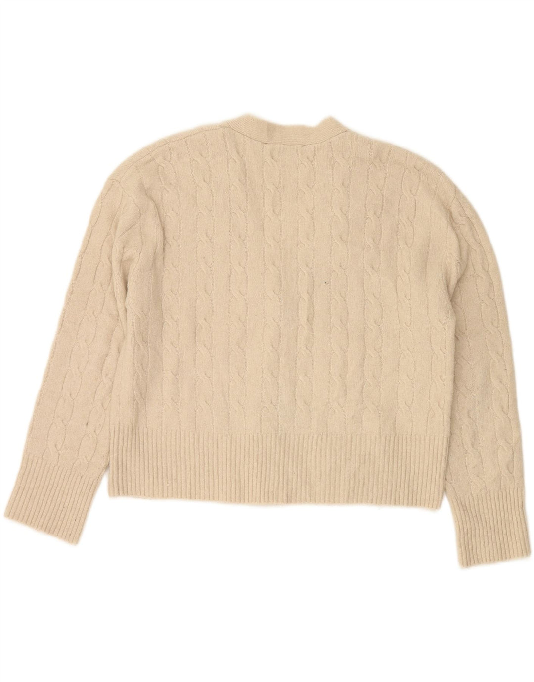 ZARA Womens Oversized Cardigan Sweater UK 14 Medium Beige Vintage Zara and Second-Hand Zara from Messina Hembry 