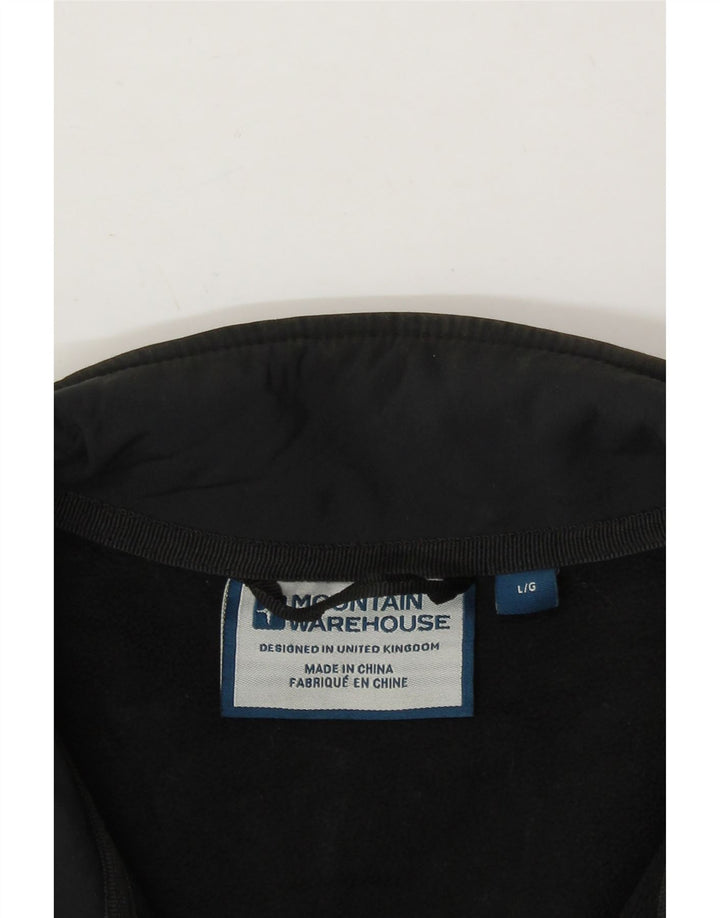 MOUNTAIN WAREHOUSE Mens Windbreaker Jacket UK 40 Large Black Polyester Vintage Mountain Warehouse and Second-Hand Mountain Warehouse from Messina Hembry 