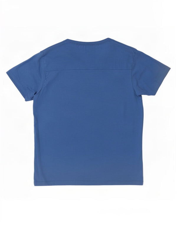 Jack & Jones Mens Graphic T-Shirt Top Medium Blue Cotton