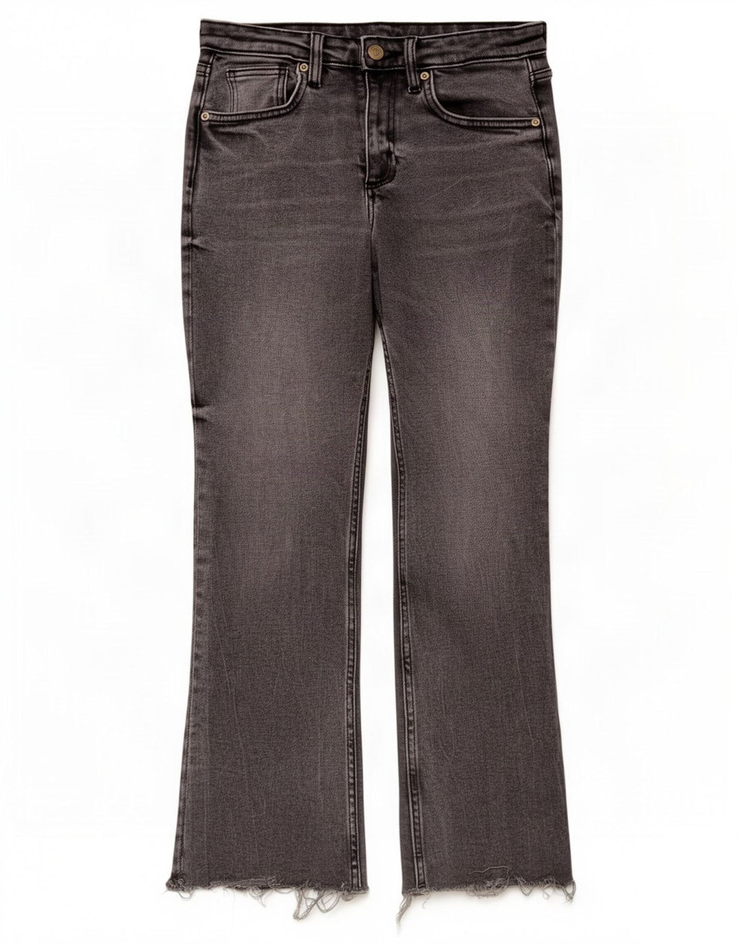 Zara Dame Bootcut Jeans EU 38 Small W28 L26 Grå Bomuld