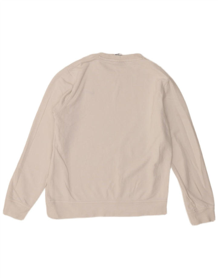 Nike Dame Sweatshirt Jumper UK 16 Stor hvid bomuld