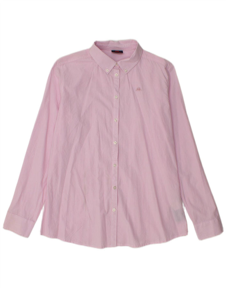 Kappa Dameskjorte UK 16 Large Pink Ternet Bomuld