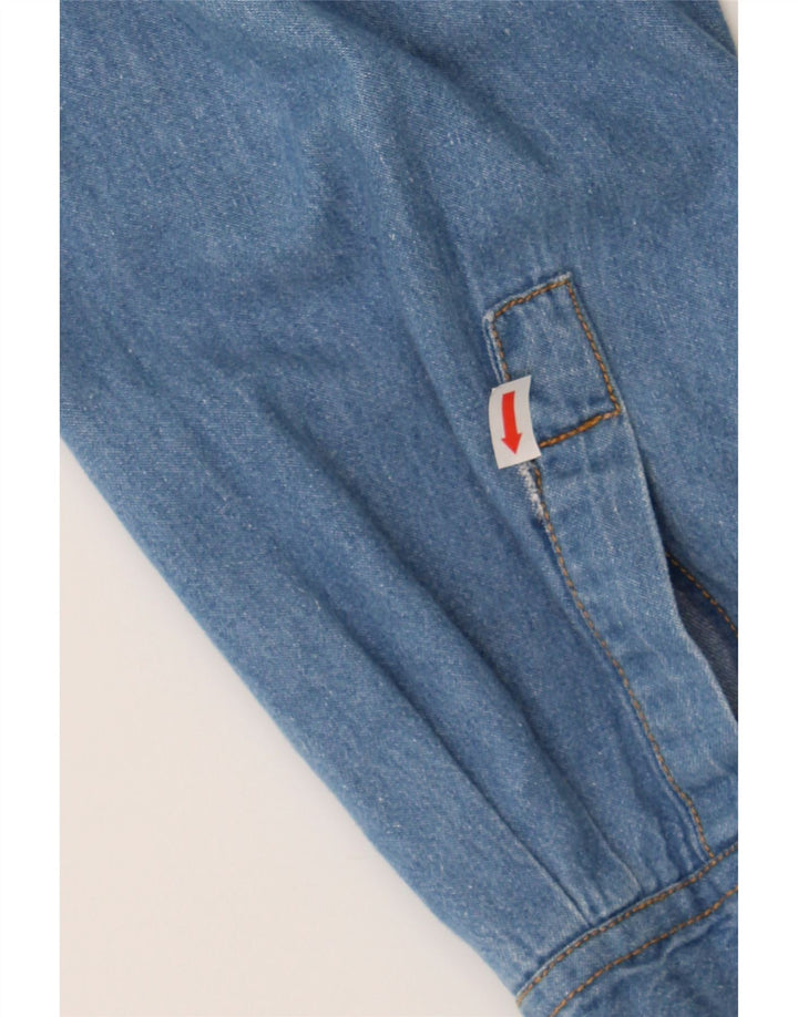 VINTAGE Mens Denim Shirt Medium Blue Cotton Vintage Vintage and Second-Hand Vintage from Messina Hembry 