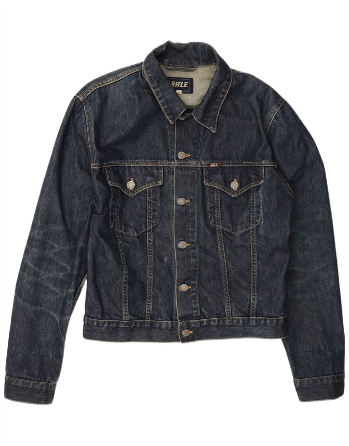 Rifle Dame denimjakke UK 14 Medium Navyblå Bomuld
