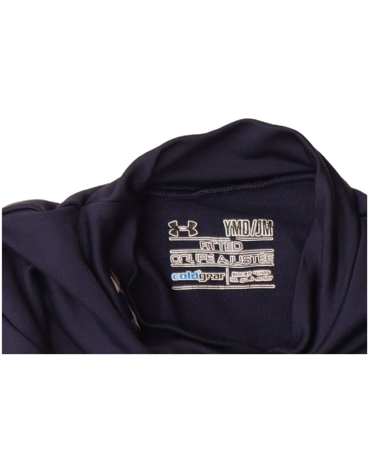 UNDER ARMOUR Drenge Cold Gear Top Langærmet 9-10 år Medium Navy Blue