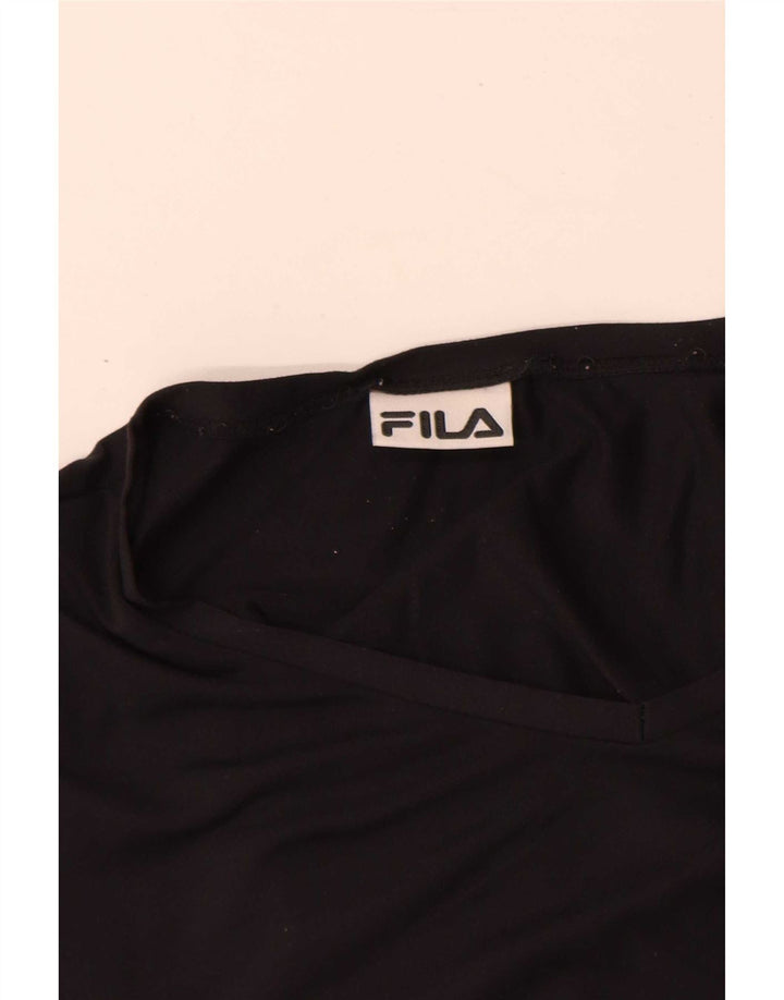 Fila Herre T-Shirt Top Medium Sort