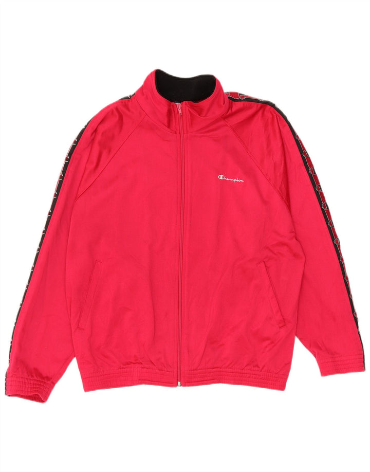CHAMPION Womens Oversized træningsdragt Topjakke UK 16 Large Pink