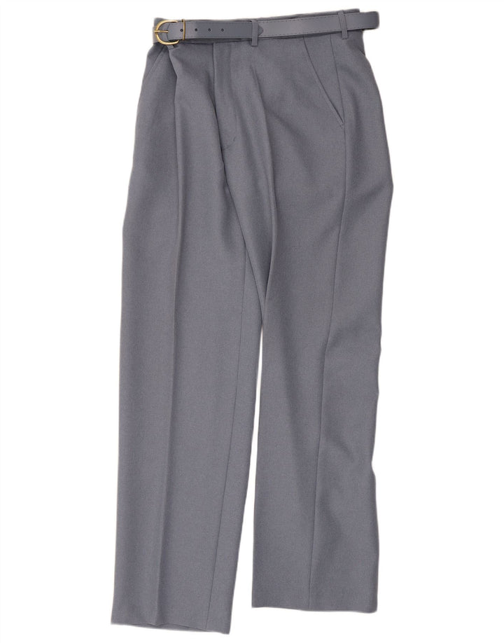 Vintage lige jakkesæt til kvinder W34 L30 Grå polyester