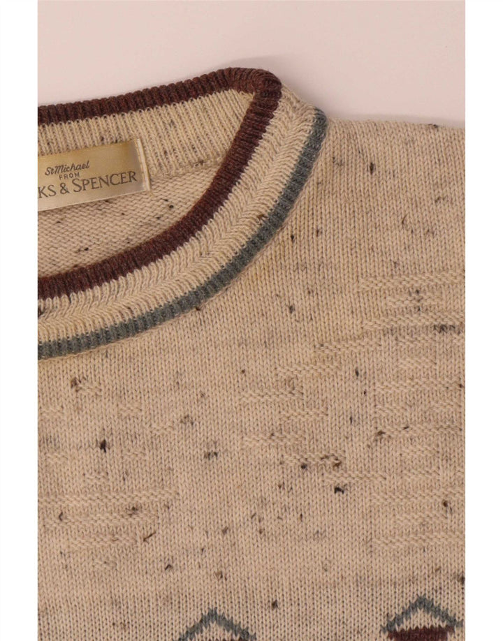 Marks & Spencer Herre St. Michael Crew Neck Jumper Sweater XL Beige