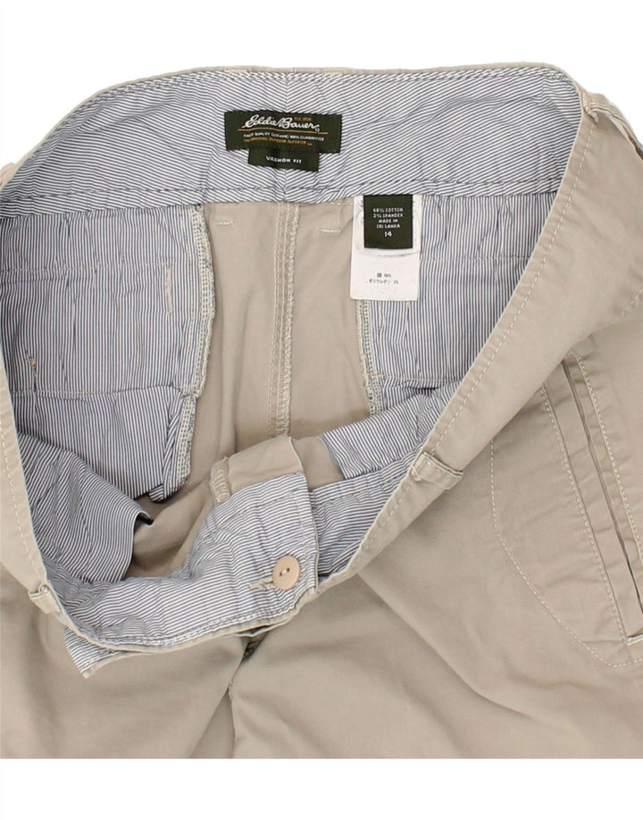 EDDIE BAUER Womens Chino Shorts US 14 2XL W38 Grey Cotton Vintage Eddie Bauer and Second-Hand Eddie Bauer from Messina Hembry 