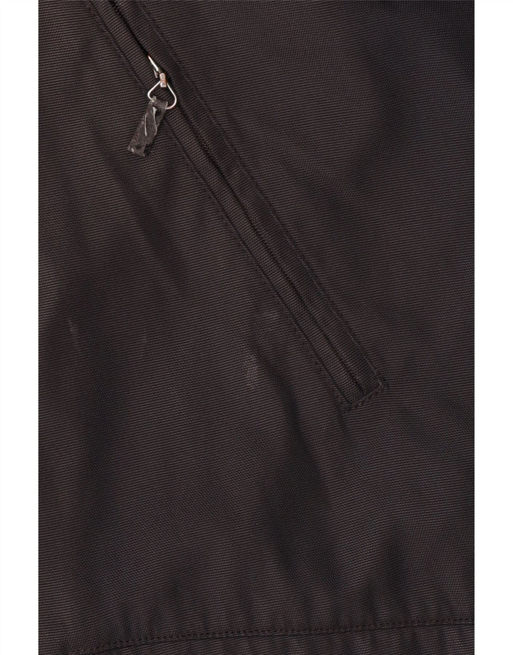 BURBERRY Overfrakke til mænd UK 40 Large Black Polyamid Classic