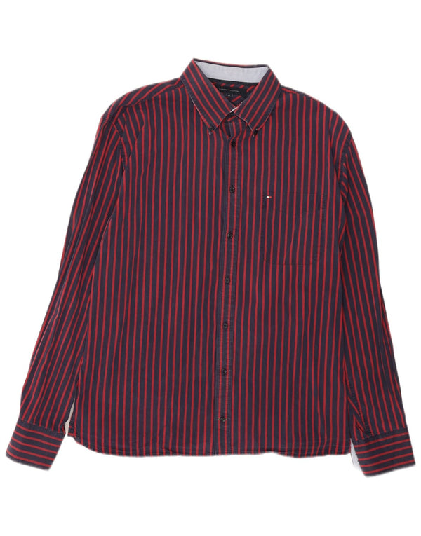 TOMMY HILFIGER Herre Custom Fit skjorte XL marineblå stribet