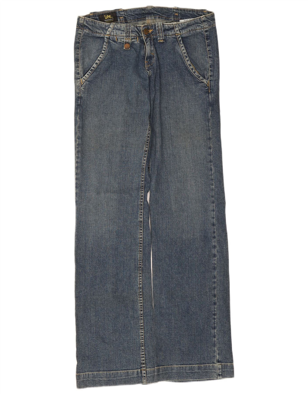 Lee Jeans med brede ben til kvinder W28 L30 blå bomuld