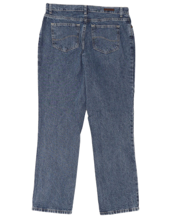 LEE Dame Relaxed Fit Straight Jeans W32 L31 Blå Bomuld
