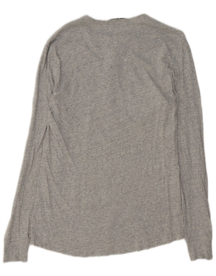 Calvin Klein Jeans Herre Top Langærmet Lille Grå Flecked Bomuld