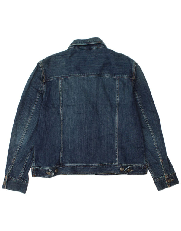 Eddie Bauer Dame denimjakke UK 18 XL Marineblå Bomuld