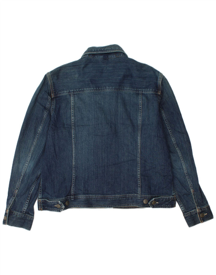 Eddie Bauer Dame denimjakke UK 18 XL Marineblå Bomuld