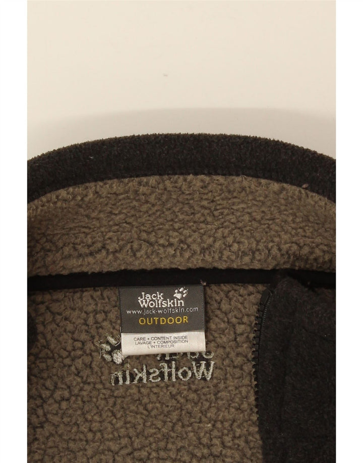 JACK WOLFSKIN Fleecejakke til mænd UK 40/42 Stor grå polyester