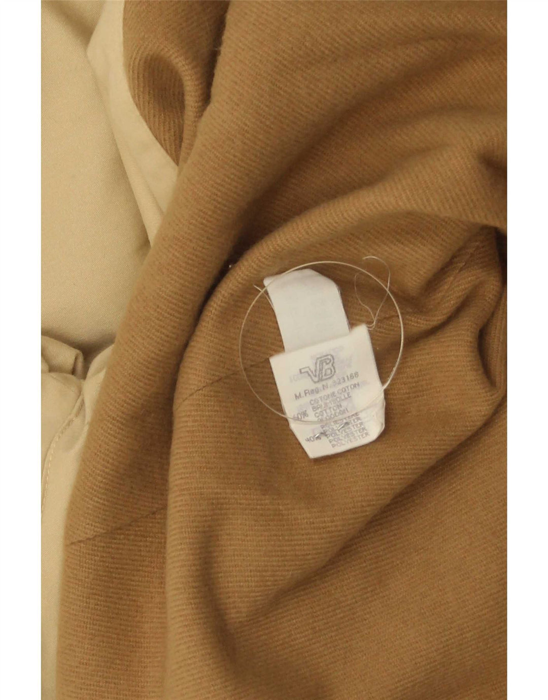 ELENA MIRO Oversize overfrakke til kvinder UK 16 Stor beige bomuld