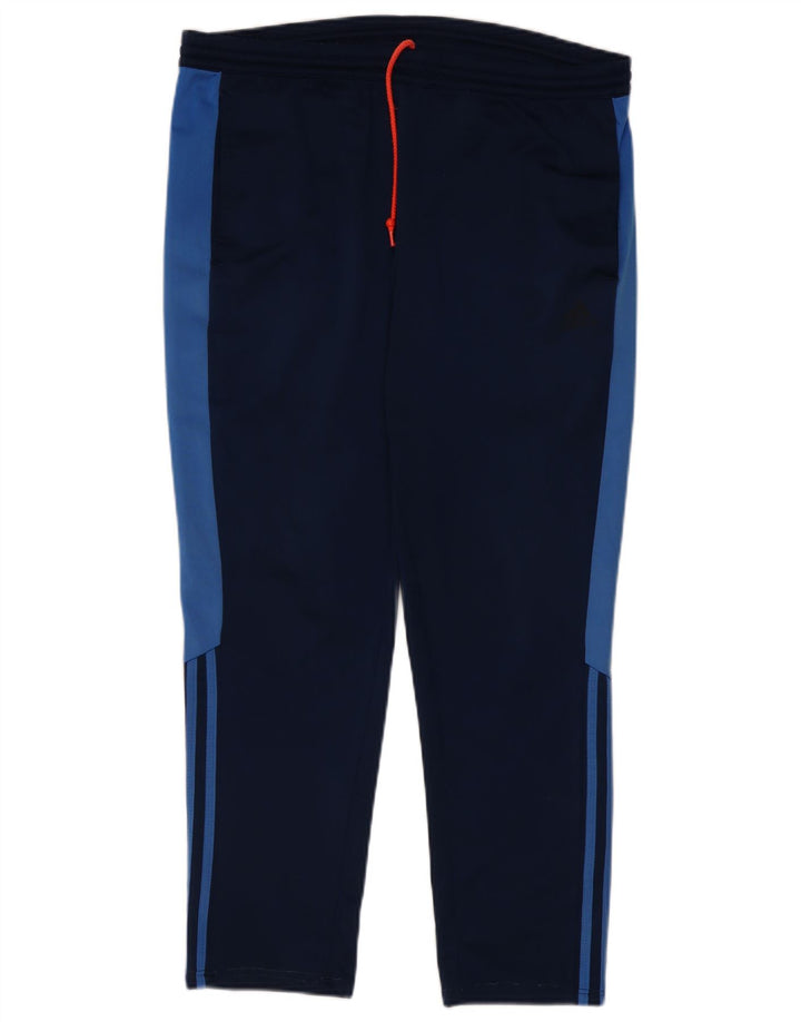 Adidas Træningsdragt bukser til mænd Large Navy Blue Colourblock