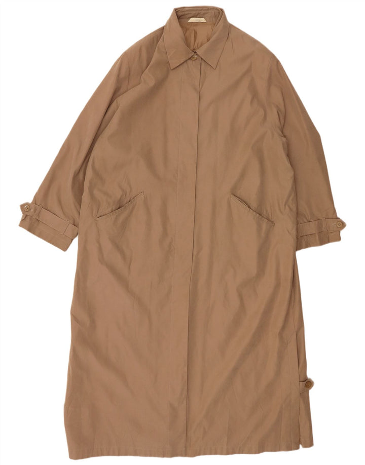 Marks & Spencer Dame Longline Overfrakke UK 20 2XL Beige Polyester