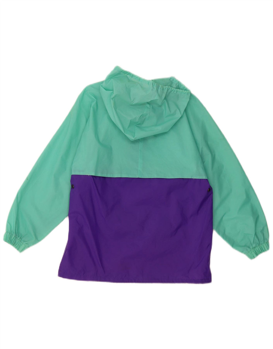 K-WAY Pige Pullover Hætte regnjakke 8-9 år Grøn Colourblock