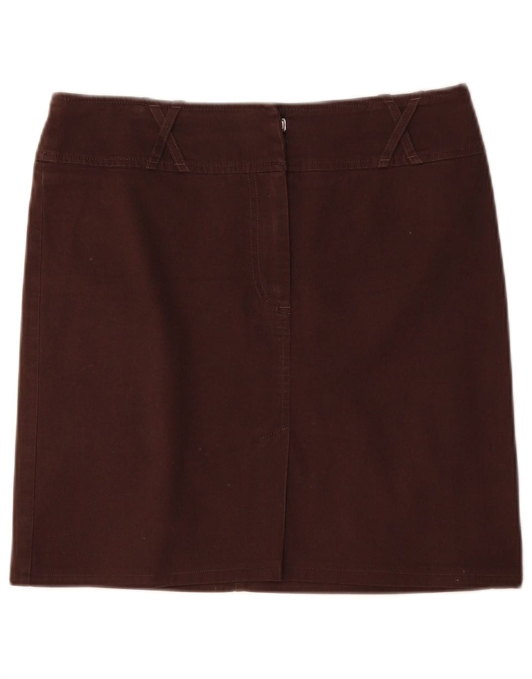 Vintage Dame Mini Nederdel IT 42 Medium W32 Brun