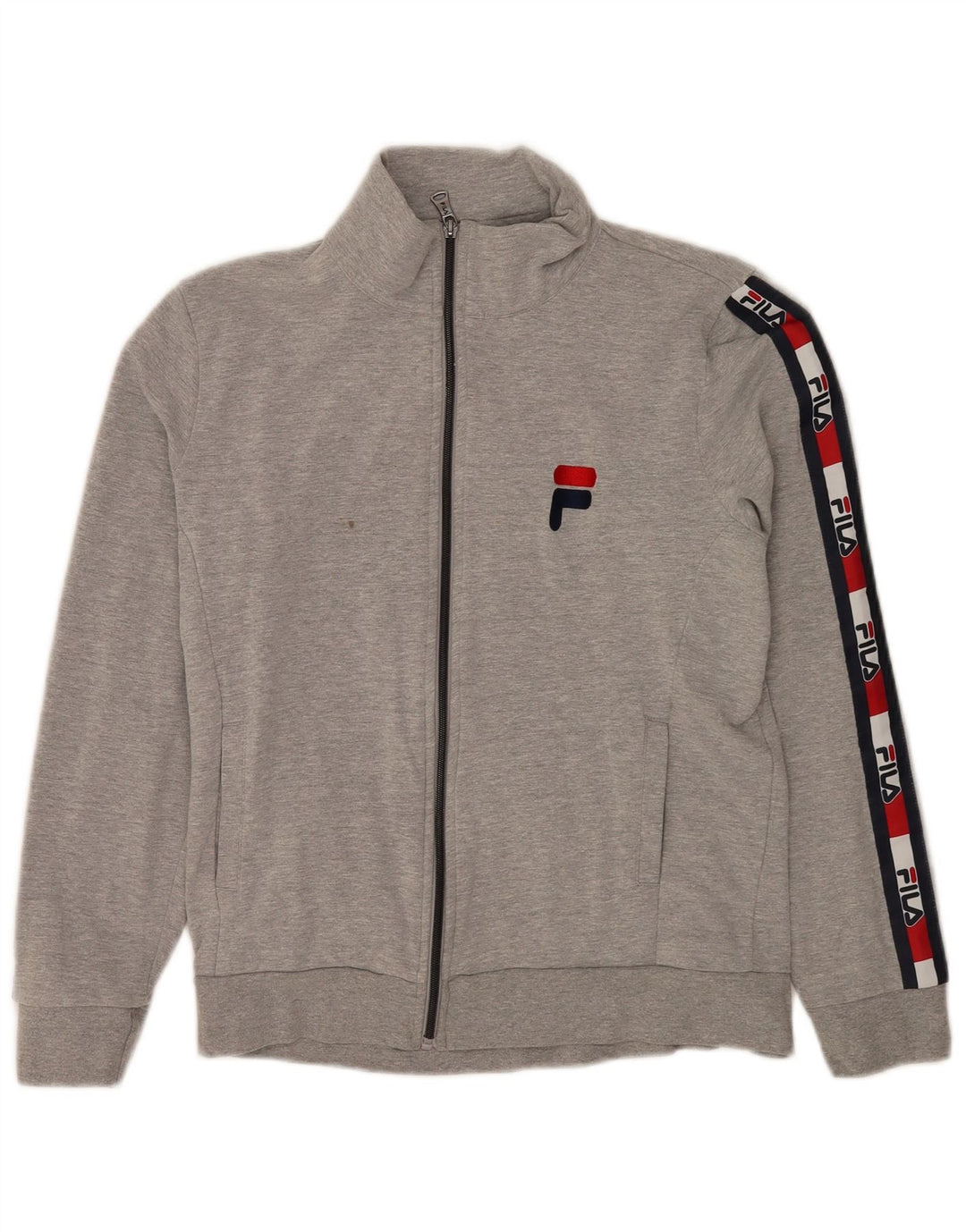 Fila Grafisk træningsdragt topjakke til kvinder UK 12 Medium Grey Colourblock