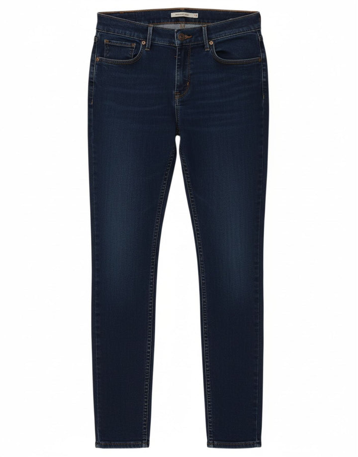 LEVI'S Womens 710 Super Skinny Jeans W30 L30 Blue Cotton