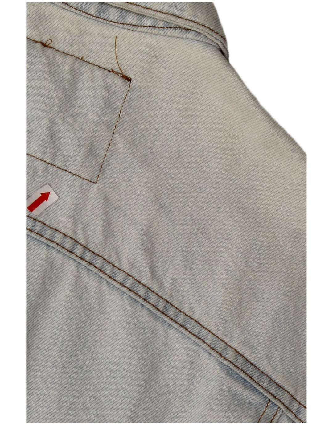 RIFLE Womens Crop Oversized denimjakke UK 10 Small Blue Cotton