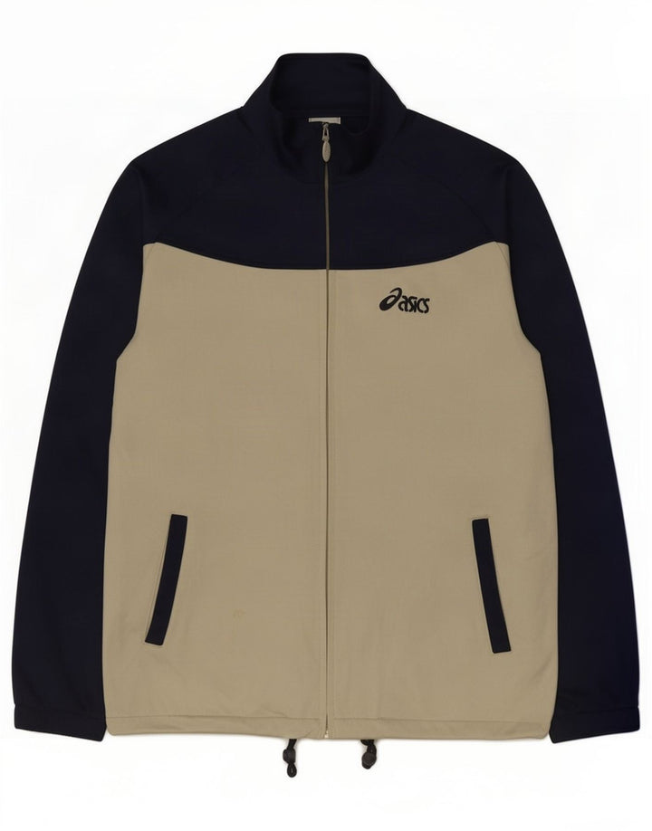 Asics Træningsdragt til mænd Top jakke Medium Marineblå Colourblock Polyester