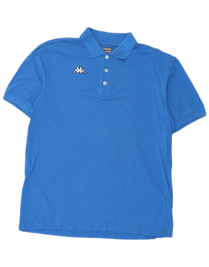 KAPPA Poloshirt til mænd XL Blå Bomuld