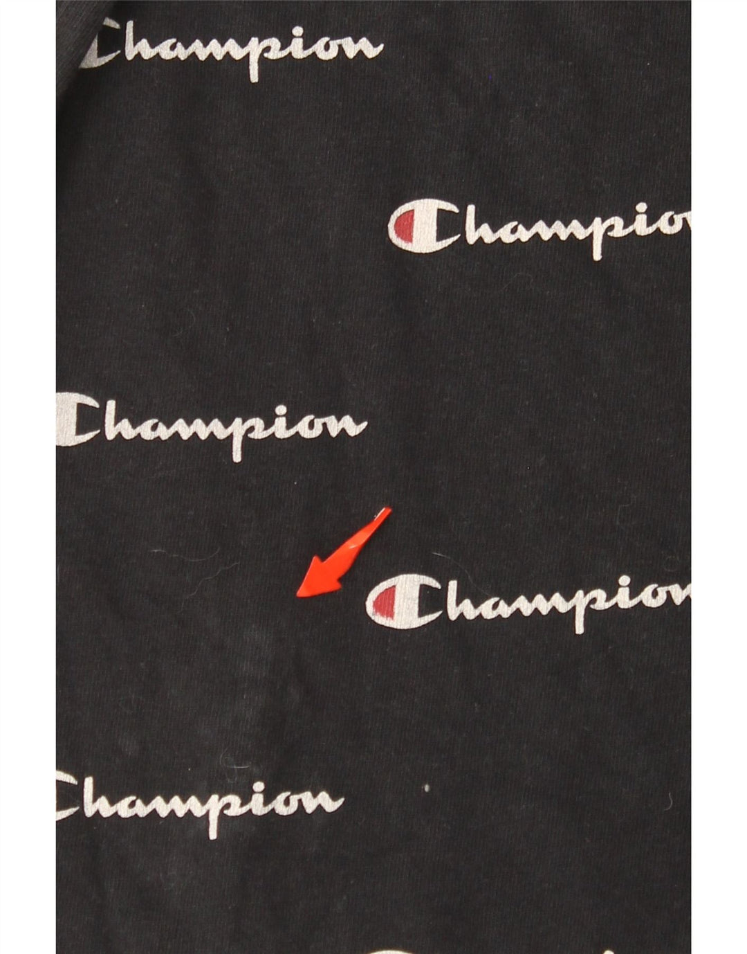 CHAMPION Herre Reverse Weave Grafisk T-Shirt Top XL Sort