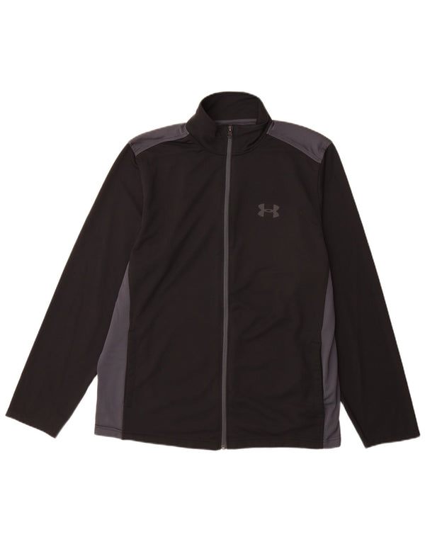 Under Armour Herre Heat Gear Træningsdragt Topjakke Stor Sort Colourblock