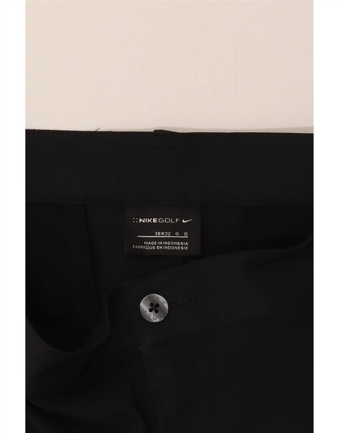 Nike Herre Golf Straight Chino Bukser W36 L32 Sort Polyester
