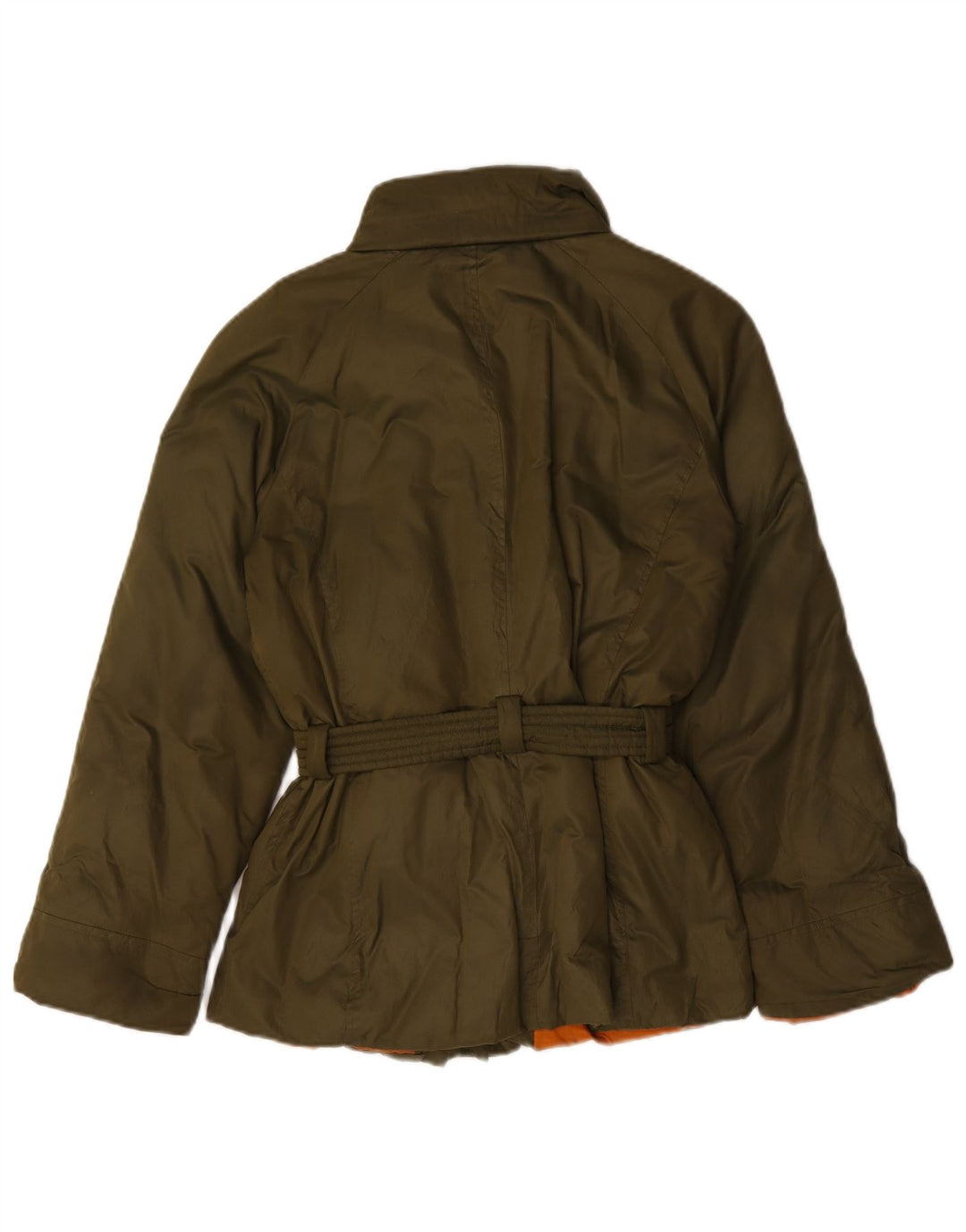 Max Mara Dame Weekend Polstret Jakke UK 14 Medium Khaki Polyester