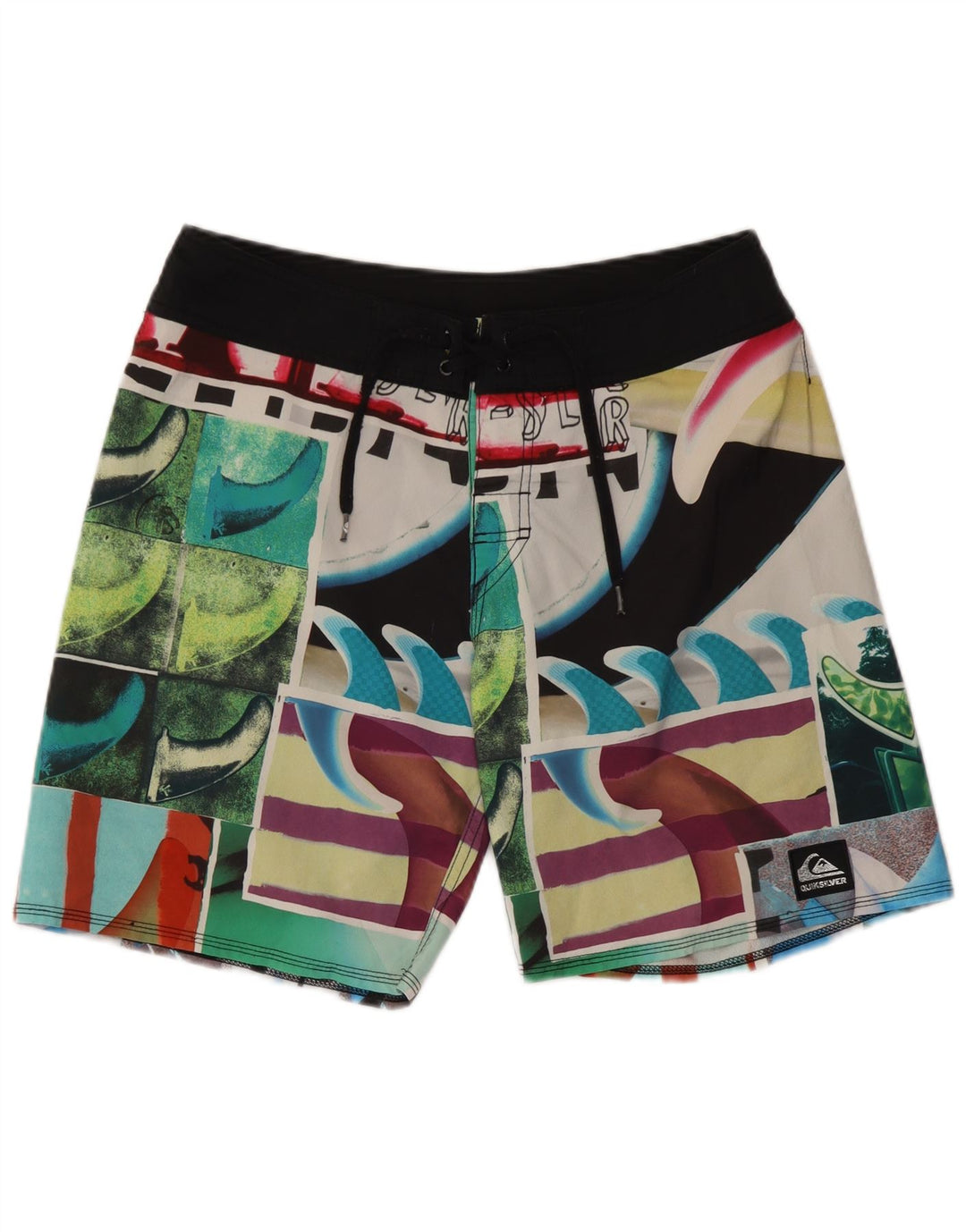 Quiksilver Badeshorts med abstrakt mønster til mænd Medium flerfarvet