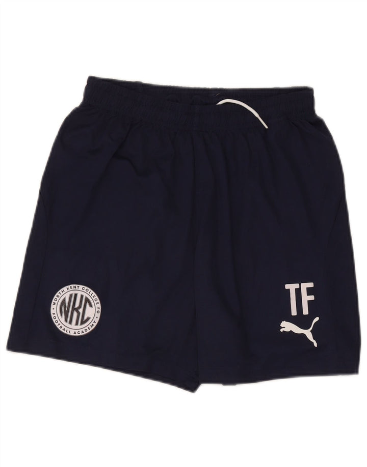 Puma drenge grafiske sportsshorts 15-16 år marineblå