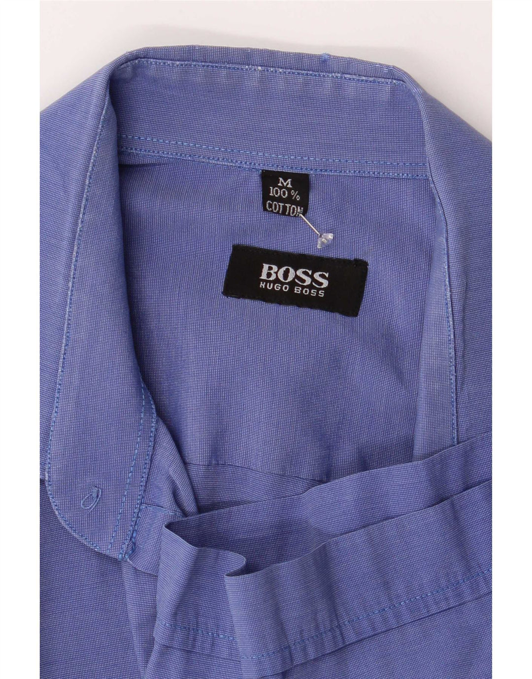 Hugo Boss Herre kortærmet Regular Fit skjorte Medium Blue Bomuld