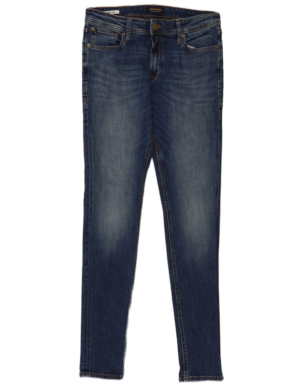 Jack & Jones Herre Liam Skinny Jeans W32 L34 Blå Bomuld