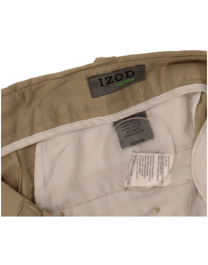 IZOD Herre Pegged Chino Bukser W32 L30 Beige Polyester
