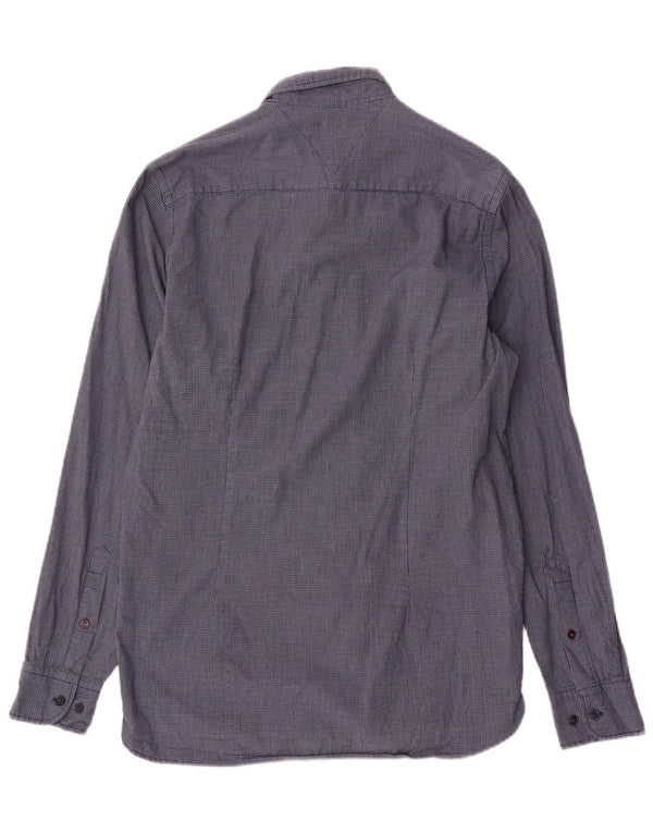 Tommy Hilfiger Herre Slim Fit skjorte Medium Navy Blue Check