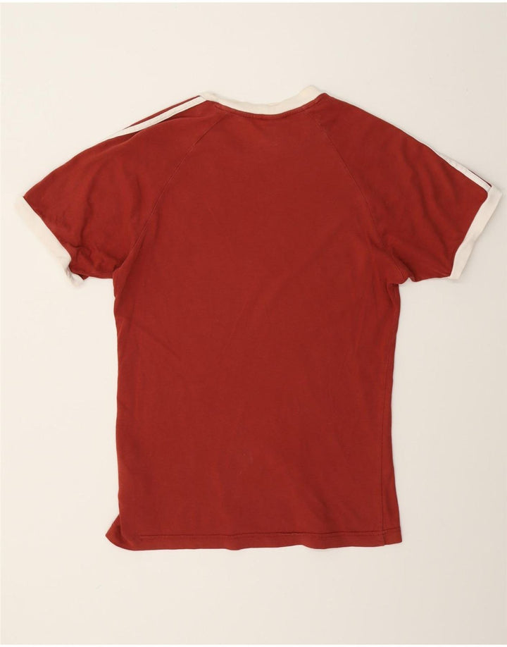 Adidas Herre T-Shirt Top Lille Bourgogne Bomuld