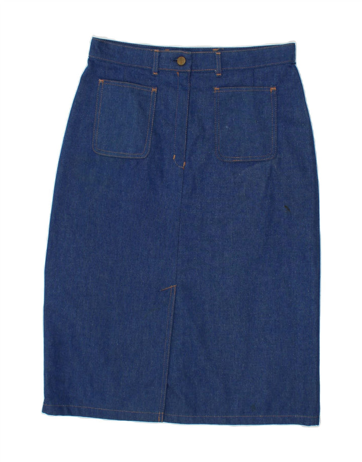 VINTAGE Womens Denim Skirt W30 Medium  Blue Vintage Vintage and Second-Hand Vintage from Messina Hembry 